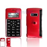 LOOKING DEALS - Red Case Cover for Brand LG EnV2 VX9100 VX-9100 Protective Cell Phone Hard SNAP-ON