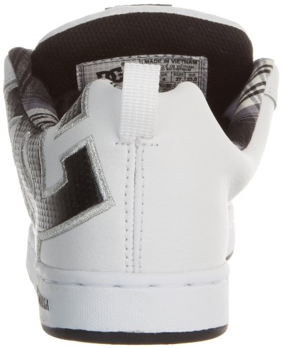 DC - Womens Court Graffik S W Cupsole Shoe, UK: 3 UK, White/M Silver