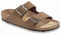 Birkenstock Slipper ''Arizona'' aus Nubukleder in cacao mit normalem Fussbett