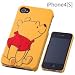 レイ・アウト iPhone 4S/4 用3Dレリーフディズニーキャラクターシェルジャケット/プーさんRT-DP4A/PO