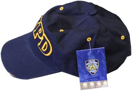 NYPD Baseball Hat New York Police Department Navy & Yellow One Size