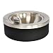 Ex-Cell Kaiser 63 BLX Tabletop Ashtray with Flip Top, 8" Diameter x 4" Height, Black