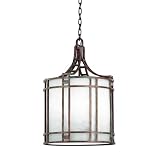 NULCO - 6058-51 - BLACK GLASGOW LANTERN PENDANT 4LT