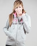 Roxy Patched Heart Full Zip Women's Hoody in Heather Grey