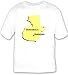 T-shirt with map, vector, guatemala