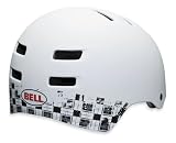  : Bell Faction Bike Helmet (Matte White Plaid , Medium)