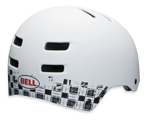Bell Faction Bike Helmet (Matte White Plaid , Large)