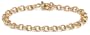 14k Yellow Gold 7mm Charm Bracelet, 8"