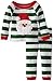 Green Stripes Santa Lounge Set Mud Pie Infant or Toddler Christmas Pajamas 4T