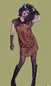 Kostüm Nr. 35c * Katze Leopard Größe 44* Kleid ohne Zubehör * Karneval Fasching