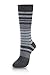 Fashion Mic Mens Men's Cotton Dress Socks 6 Pair Bundle Pack, Solid Stripes