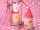 Oh How Cute Pink Baby Bottle Candle Favor (Set of 48) - Baby Shower Gifts & Wedding Favors