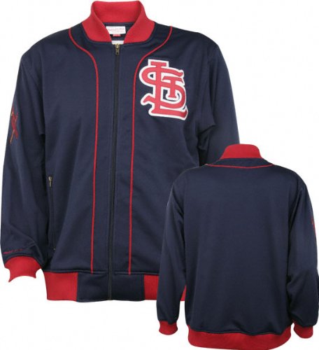St. Louis Cardinals Mitchell & Ness Sportsman's Track Jacket