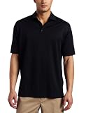 NIKE Men's Stretch UV Tech Solid Golf Polo, Black, Medium