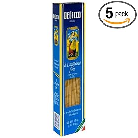 De Cecco Linguine Fini, 16 Ounce Boxes (Pack of 5)