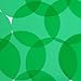 Sequin 70mm No Hole Round Shape Vinyl Go Go Trans Green