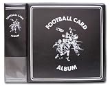 Black Combo - BCW Collector's Value Pack: One Football Collector D-Ring Binder (Album) with 25 9-Pocket Pages (Acid Free Pages) For Baseball Cards - BLACK ALBUM