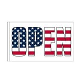 Open Flag Patriotic Design 4 - 3ft x 5ft Superknit Polyester