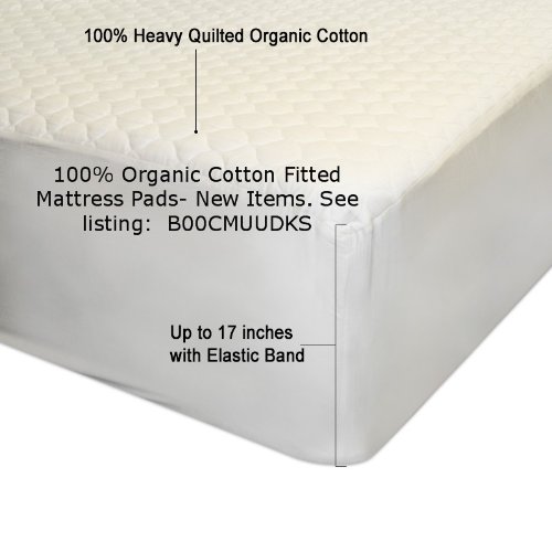Organic Cotton Mattress Pad With Organic Filling On Sale