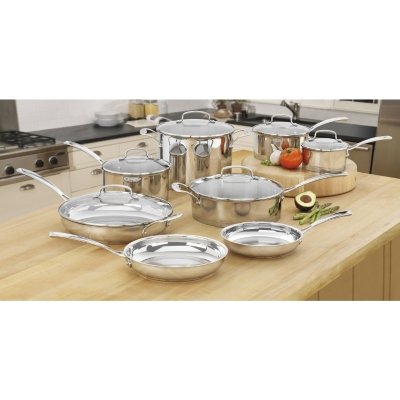 Cuisinart 14-Piece Classic Stainless Cookware Set (85-14SA)