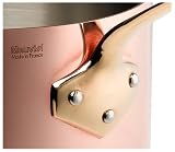 Mauviel Cuprinox Pour La Table 1.7-Quart Saucepan with Lid, Bronze Handle