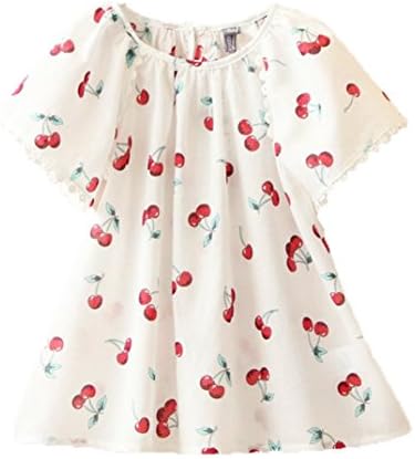 Children's A-line Crew Neck Ball Gown Polo Top White 4