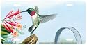Ruby Throated Hummingbird - Hummingbird Art Print - License Plate by Randy McGovern from Airstrike, Inc.