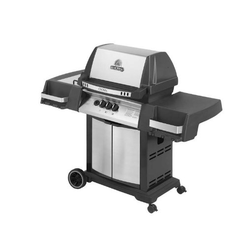 Broil King 945364 Crown 40 Liquid Propane Gas Grill with 10,000 BTU Side Burner