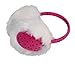 Simplicity Men/Women Winter Outdoor Snowboarding Plush Earmuffs (Hot Pink/White)