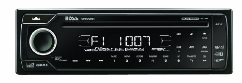 Boss 840UBI In-Dash CD/MP3 Receiver with Front Panel AUX Input, USB, SD Card, Bluetooth (Detachable Face)
