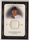 2008 Upper Deck Masterpieces Curt Schilling Game Used Jersey Baseball Card