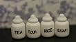 Dollhouse Miniature Set of 4 Kitchen Cannisters