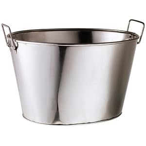 Steeltek Stainless Steel Oval Party Tub
