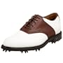 Callaway Men's Pin Stripe Saddle- Wide Golf Shoe,White/Sultan,11.5 W US