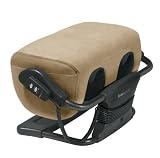 Human Touch Ottoman 2.0 Robotic Calf and Foot Massager, Bone Microsuede