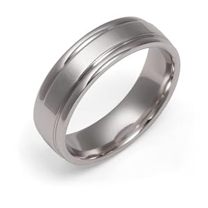 14k White Gold Engraved Wedding Band Ring, Size 4.5 by
