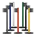 Tensator - 889PB-33-35-STD-NO-YAW - Barrier Post with Belt, Yellow