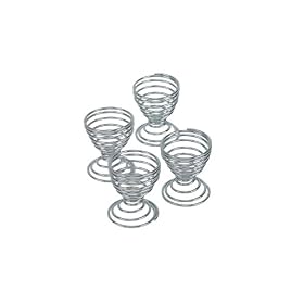 Faringdon Chrome 5cm pack of 4 Egg Cups