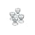Faringdon Chrome 5cm pack of 4 Egg Cups