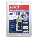 SanDisk SDDR-107-A10M MobileMate MS+ USB 2.0 Mobile Card Reader/Writer Support Sandisk 1GB 2GB 4GB 8GB 16GB # Memory Stick # Memory Stick Duo # Memory Stick PRO # Memory Stick PRO Duo