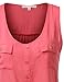 J.TOMSON Womens Sleeveless Blouse w/ Pockets