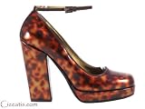 Prada Women's Tortoise Platform Heels Shoes