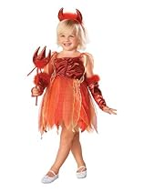 Let Out Her Spunky Side in this Adorable Little Red Devil Costume Dress WOW Pitchford Included!