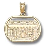 Navy Midshipmen Solid 14K Gold Bancroft Hall Pendant
