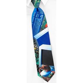 Computer Images Tie by RM Style - Multicolor Polyester