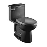 American Standard 2403.012.178 Compact Cadet-3 Elongated One-Piece Toilet, Black