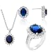 ISADY Parure Kate Middleton Bague Boucles d'Oreilles Collier