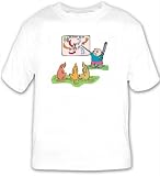 T-shirt with man, map, body, individuals, individual, wildlife, humans, person, dog, plan, hunting, human, persons, discussing, people, hunter