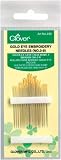 Clover No. 3-9 Gold Eye Embroidery Needles, Pack of 16