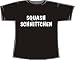 ACHTUNG! TAILLIERTES FRAUEN T-SHIRT: Squash Schnittchen; Frauen T-Shirt schwarz, Gr. L